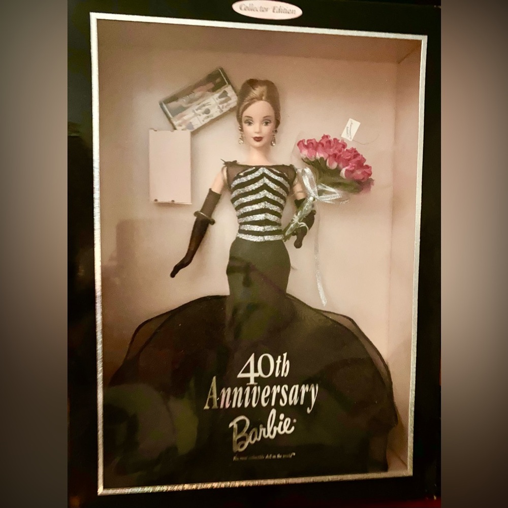 Barbie 40th Anniversary in Black and Silver Gown